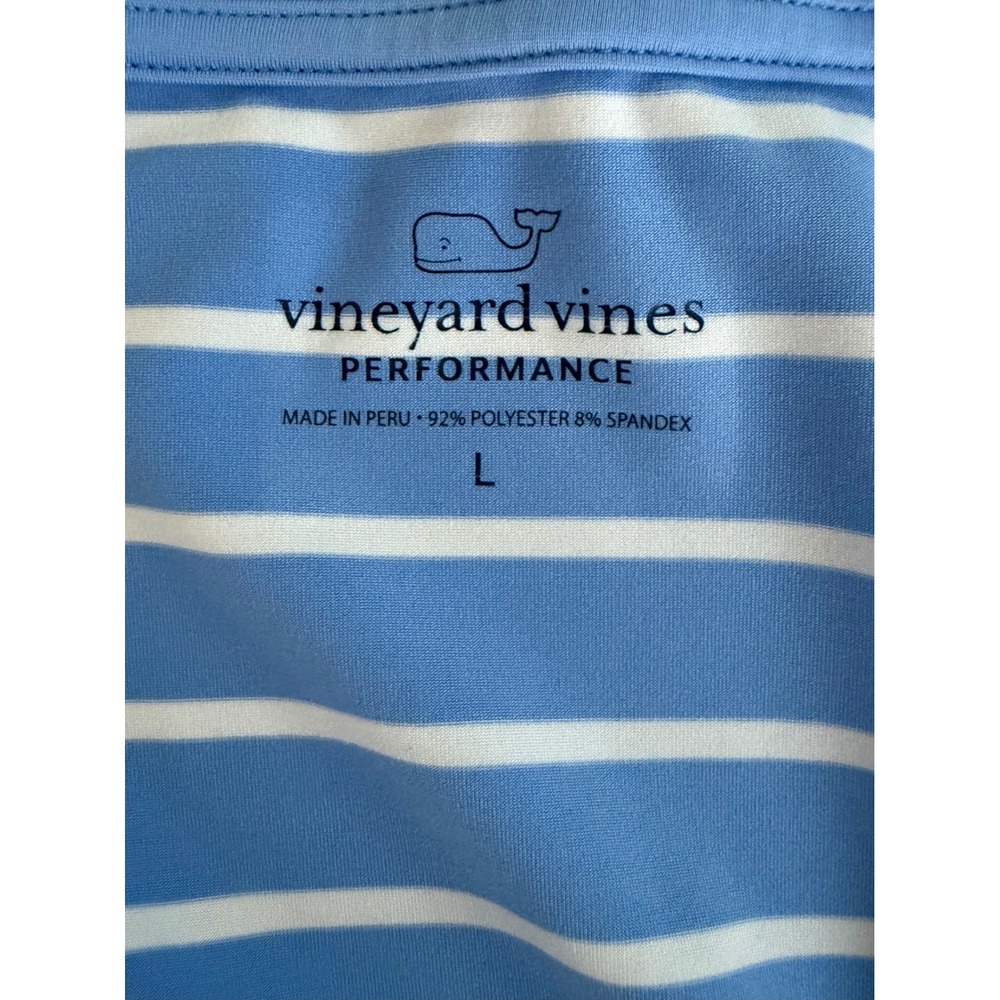 Vineyard Vines Performance Stripe Sleeveless Tie Waist Tank Dress Size L - Picture 6 of 9